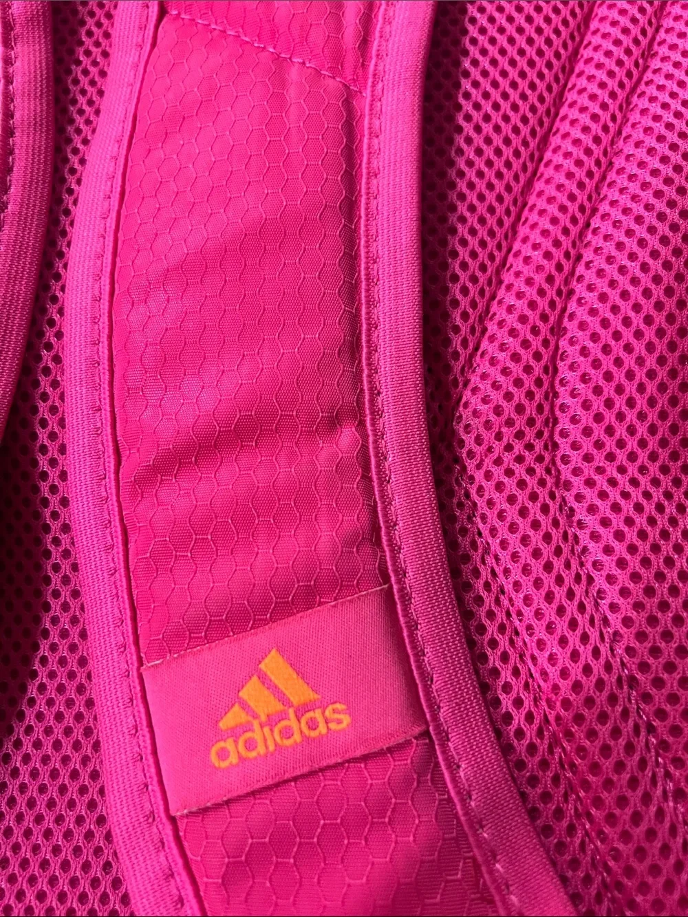 adidas Hot Pink Backpack with Orange Trim